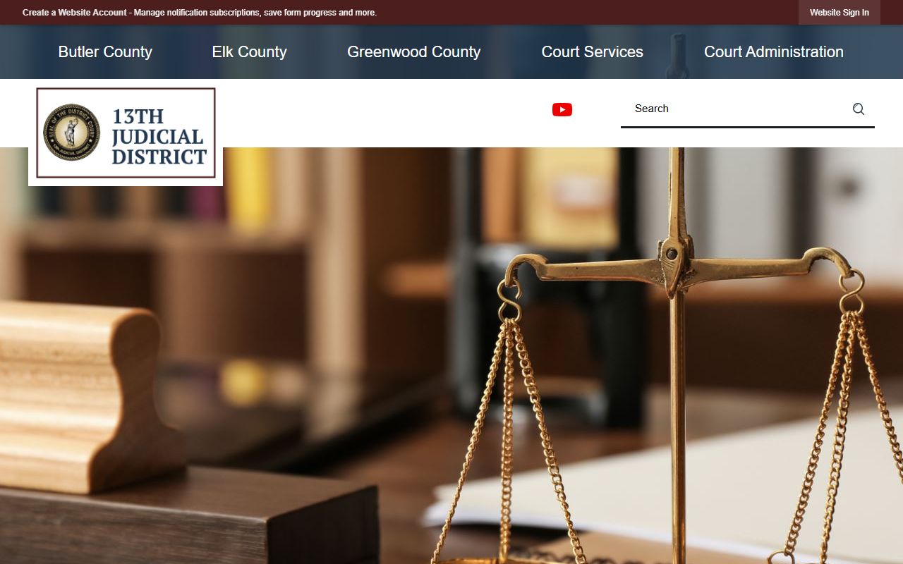 Butler County court records 13th Judicial District homepage