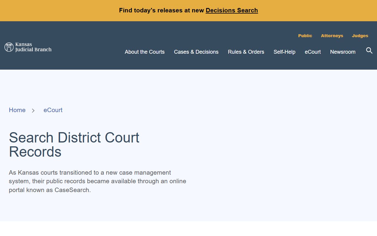 Butler County court records Kansas district court access instructions