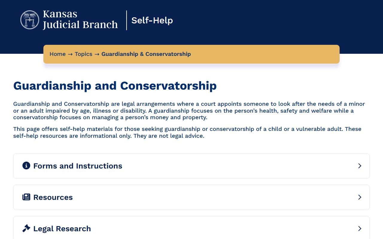 Butler County probate records guardianship and conservatorship self-help resources