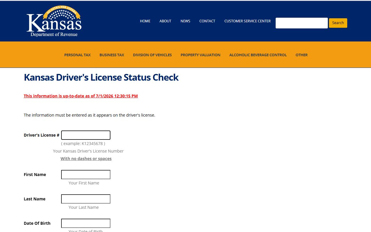 Butler County traffic court records Kansas driver license status check